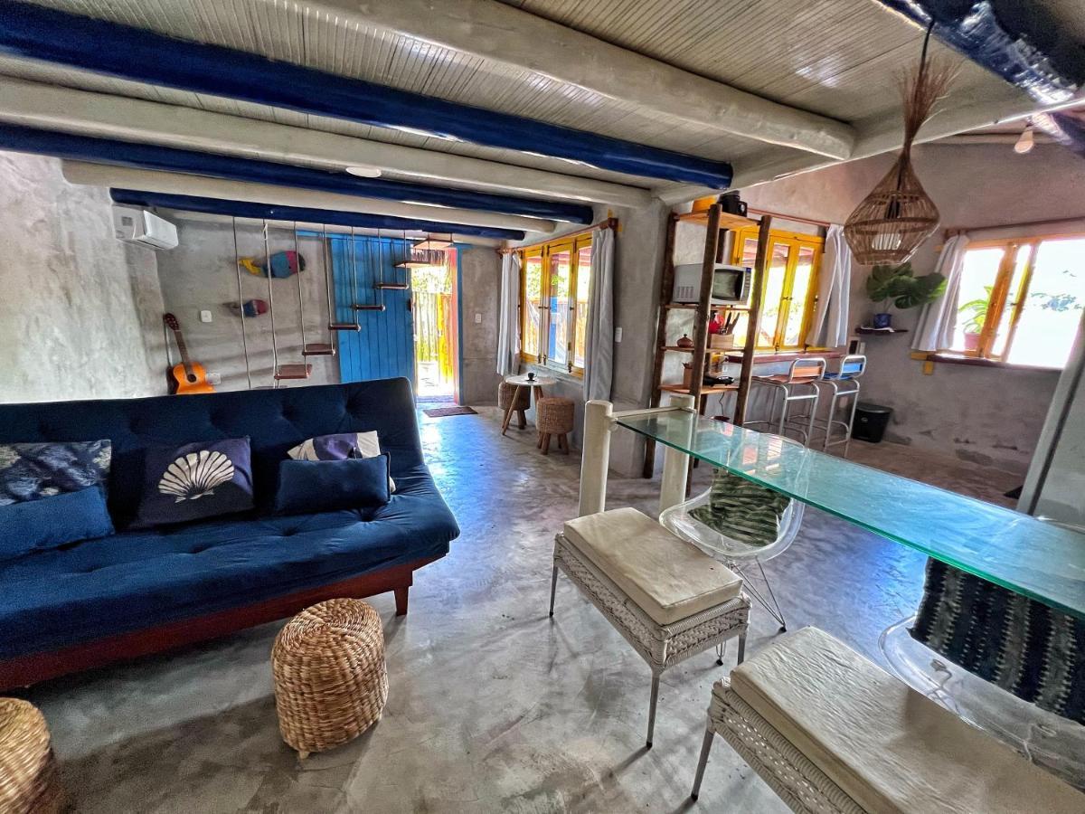 Casinha Azul Caraiva - Casa Completa Na Beira Do Rio Villa Eksteriør billede