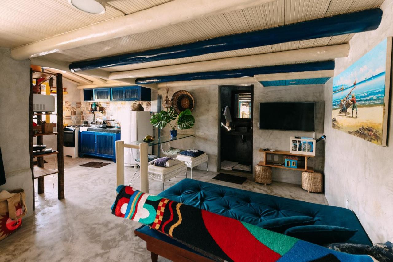 Casinha Azul Caraiva - Casa Completa Na Beira Do Rio Villa Eksteriør billede