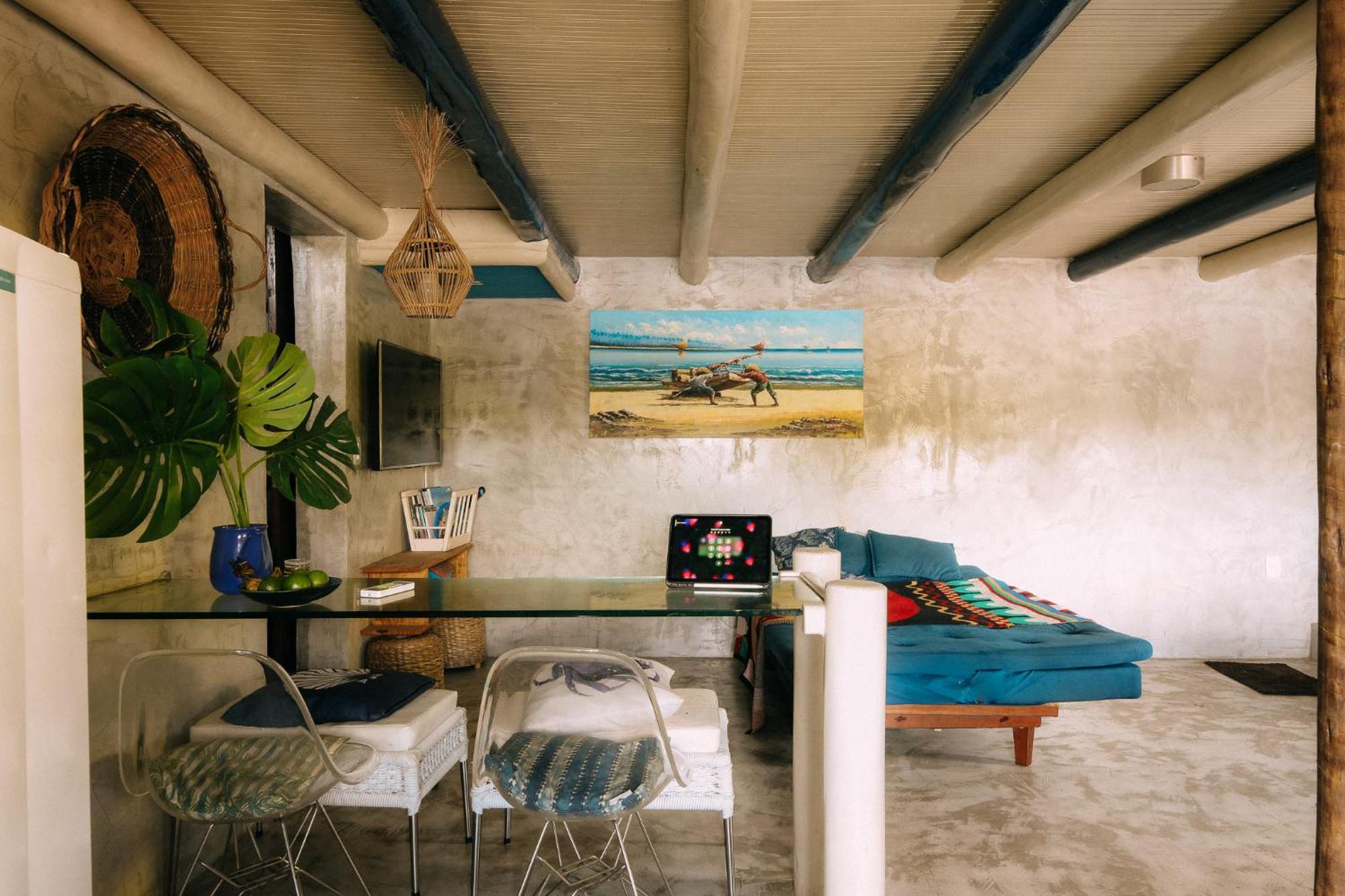 Casinha Azul Caraiva - Casa Completa Na Beira Do Rio Villa Eksteriør billede
